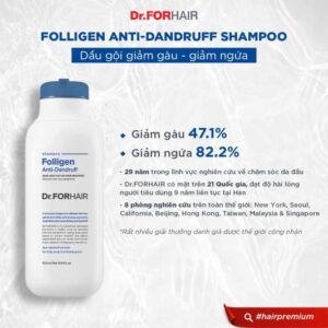 Dầu Gội Giảm Gàu, Giảm Ngứa Dr.FORHAIR FOLLIGEN ANTI-DANDRUFF 300ml